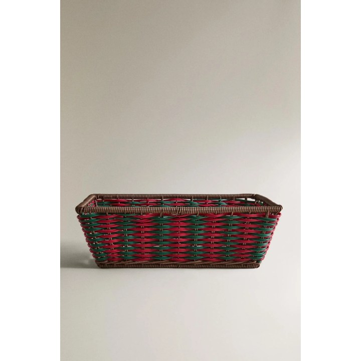 Цветная рождественская корзинка