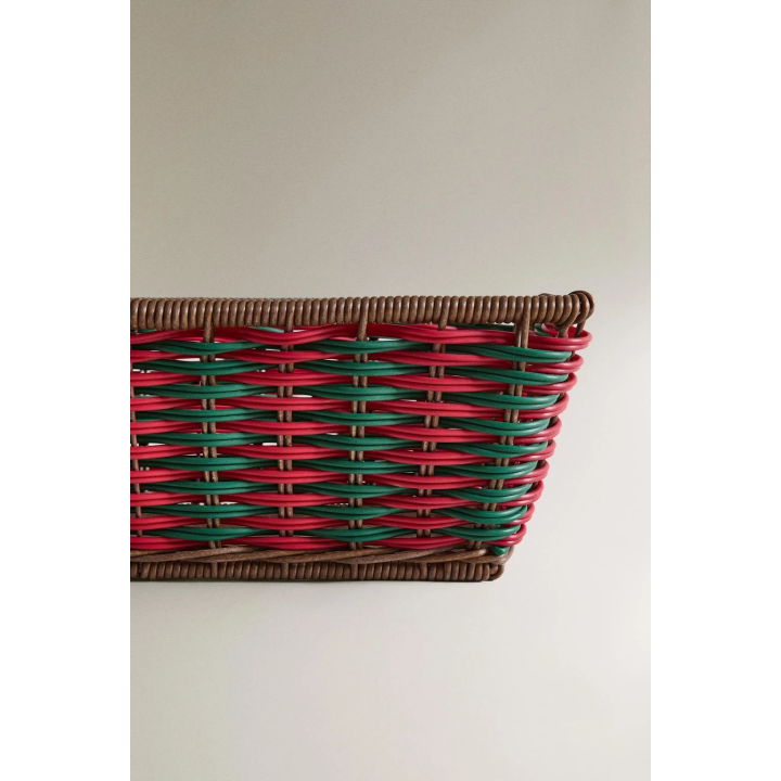 Цветная рождественская корзинка