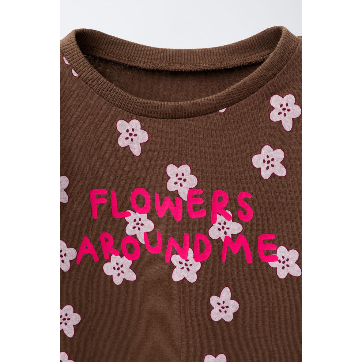 ФУТБОЛКА С ПРИНТОМ И НАДПИСЬЮ