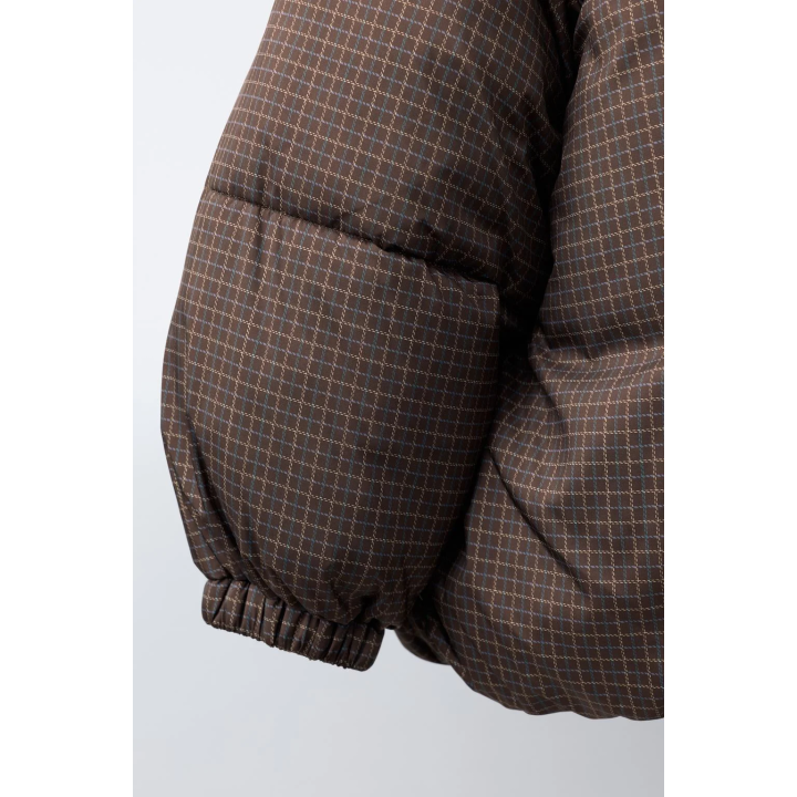 СТЕГАНОЕ ПАЛЬТО В КЛЕТКУ