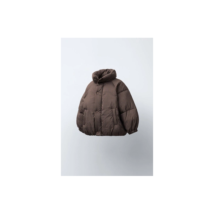 СТЕГАНОЕ ПАЛЬТО В КЛЕТКУ