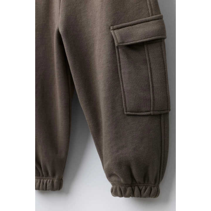 БРЮКИ-ДЖОГГЕРЫ КАРГО ИЗ МЯГКОЙ ТКАНИ