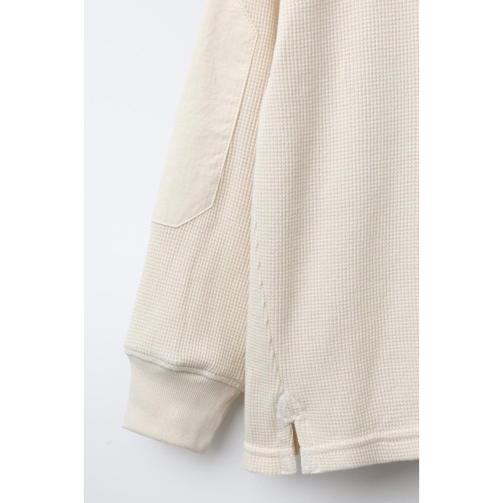 ВАФЕЛЬНАЯ ТОЛСТОВКА С НАДПИСЬЮ И НАЛОКОТНИКАМИ