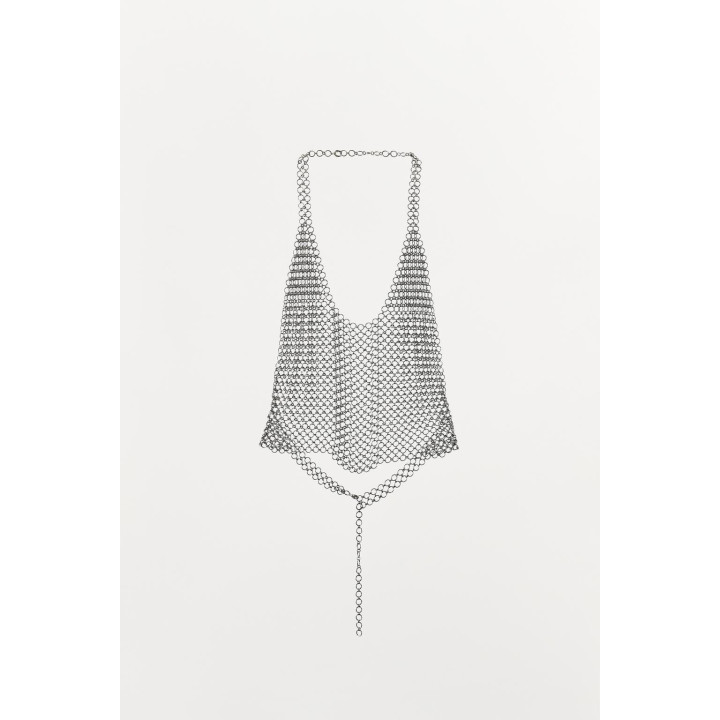 ТОП С МЕТАЛЛИЧЕСКИМИ КОЛЬЦАМИ