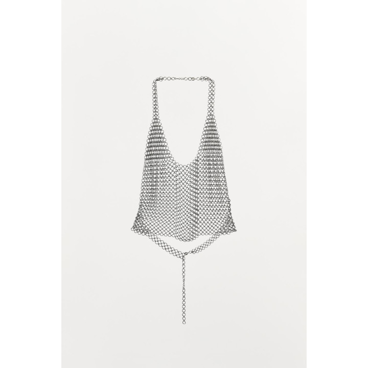 ТОП С МЕТАЛЛИЧЕСКИМИ КОЛЬЦАМИ