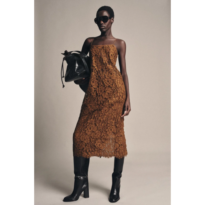 КРУЖЕВНОЙ ТОП НА БРЕТЕЛЯХ — ZW COLLECTION LIMITED EDITION