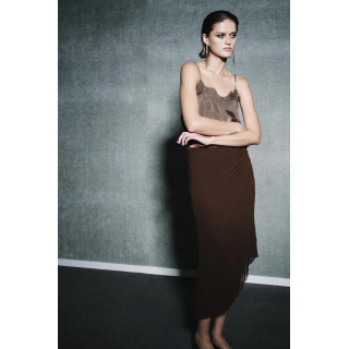 Плисированная юбка в миди zw collection