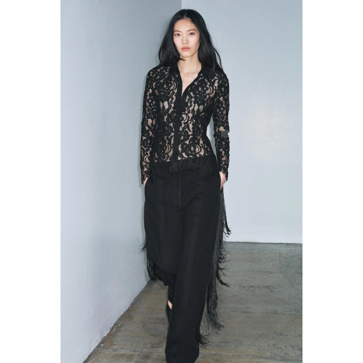 РУБАШКА С КРУЖЕВОМ ZW COLLECTION