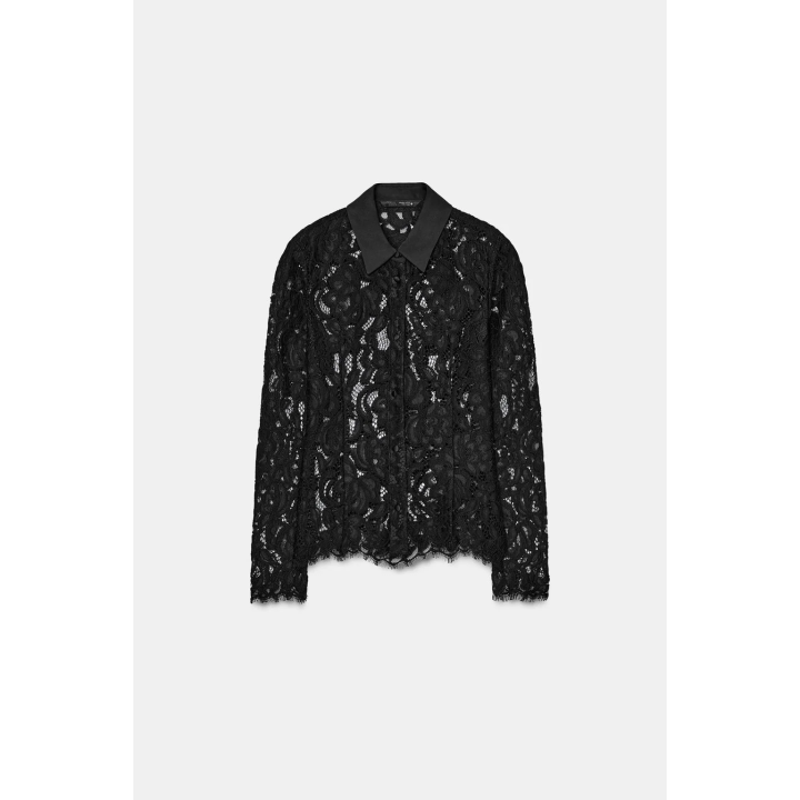 РУБАШКА С КРУЖЕВОМ ZW COLLECTION