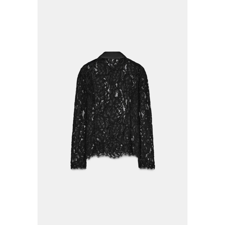 РУБАШКА С КРУЖЕВОМ ZW COLLECTION