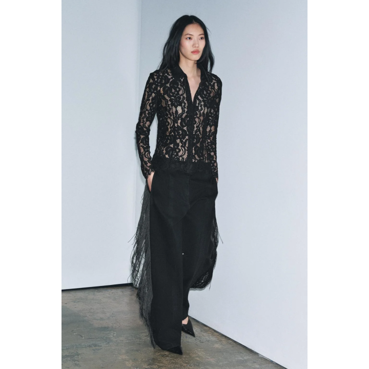 РУБАШКА С КРУЖЕВОМ ZW COLLECTION