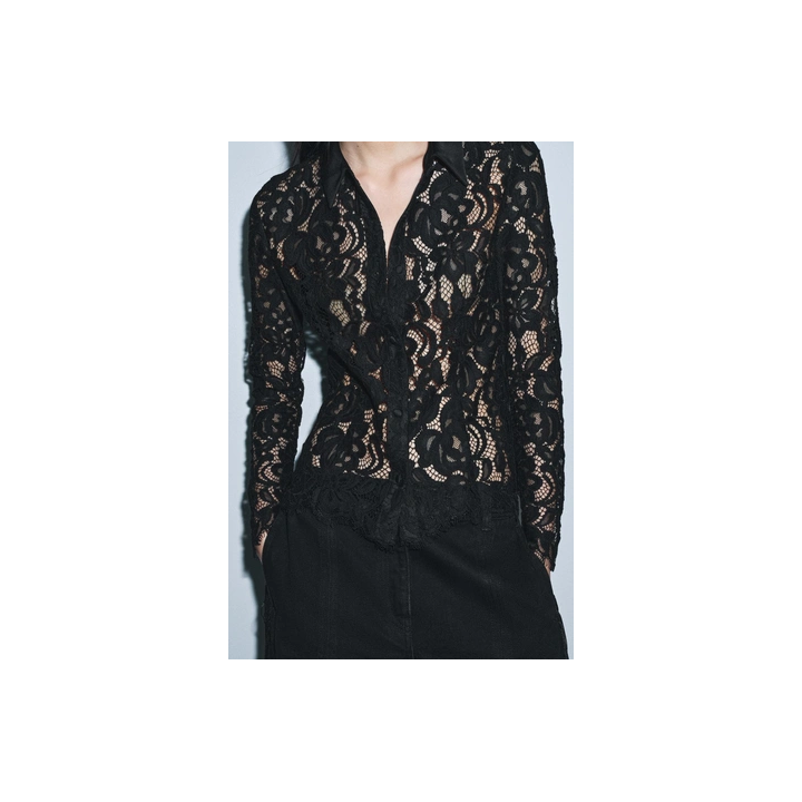 РУБАШКА С КРУЖЕВОМ ZW COLLECTION