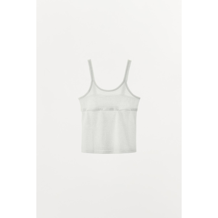 ТРИКОТАЖНЫЙ ТОП С ПУГОВИЦАМИ