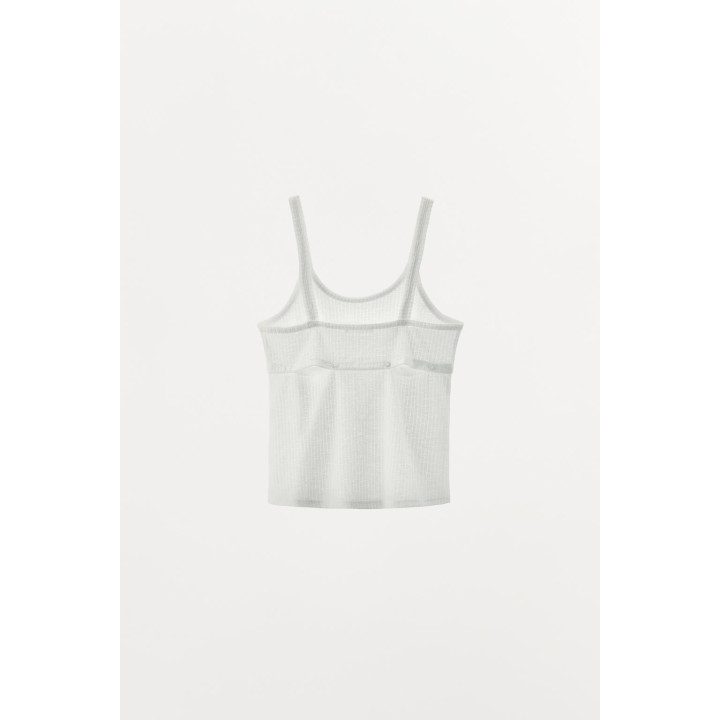 ТРИКОТАЖНЫЙ ТОП С ПУГОВИЦАМИ