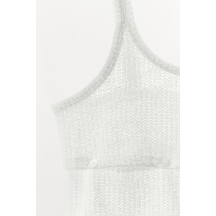 ТРИКОТАЖНЫЙ ТОП С ПУГОВИЦАМИ