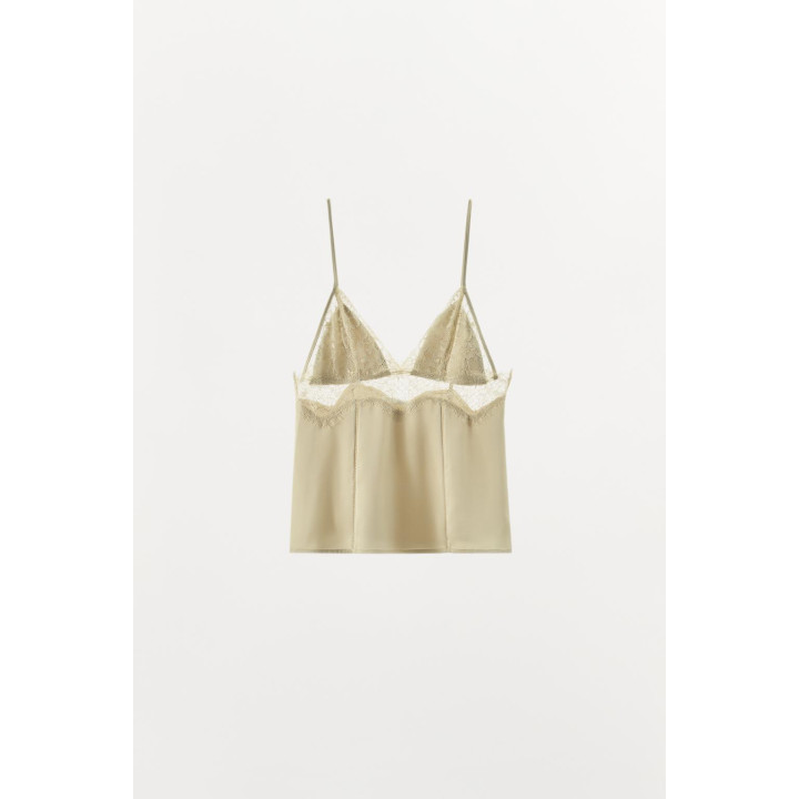 АТЛАСНЫЙ ТОП С КРУЖЕВОМ LIMITED EDITION