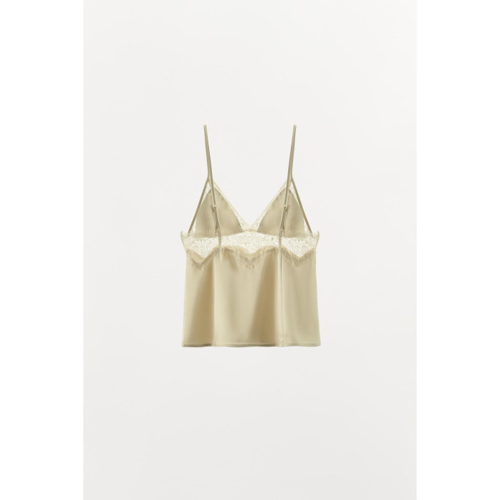 АТЛАСНЫЙ ТОП С КРУЖЕВОМ LIMITED EDITION