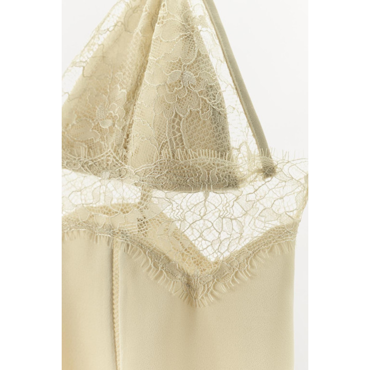 АТЛАСНЫЙ ТОП С КРУЖЕВОМ LIMITED EDITION