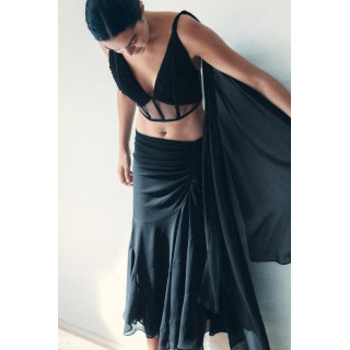 КОМБИНИРОВАННЫЙ ТОП-КОРСЕТ СО СБОРКАМИ