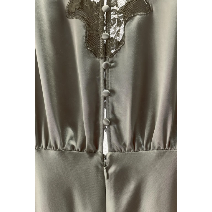 АТЛАСНОЕ ПЛАТЬЕ С КРУЖЕВОМ