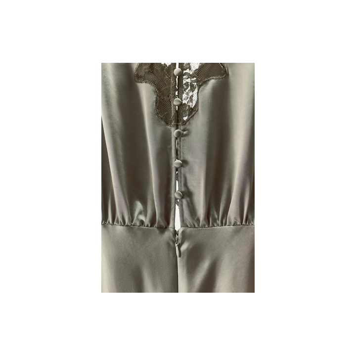 АТЛАСНОЕ ПЛАТЬЕ С КРУЖЕВОМ