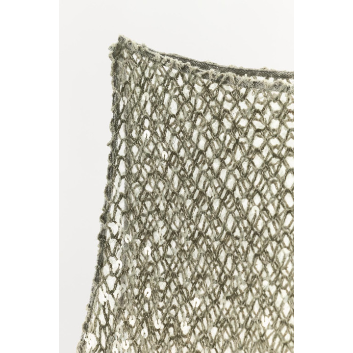 Топ с асимметричной вышивкой