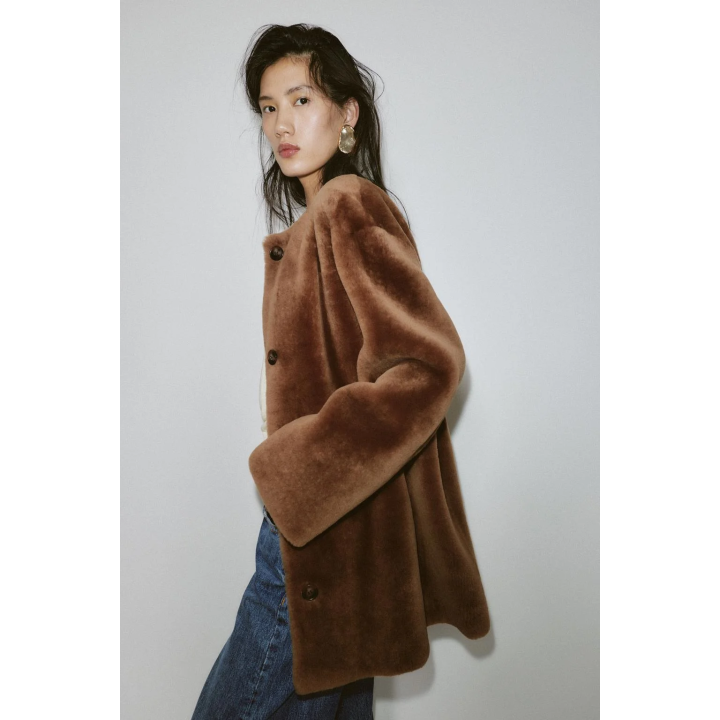 100% REVERSIBLE LEATHER COAT