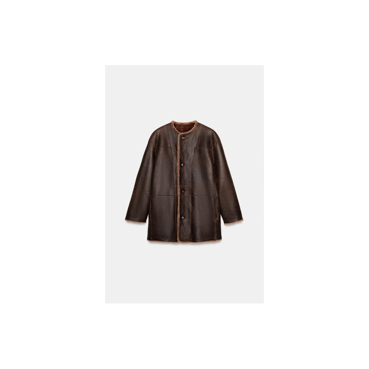 100% REVERSIBLE LEATHER COAT