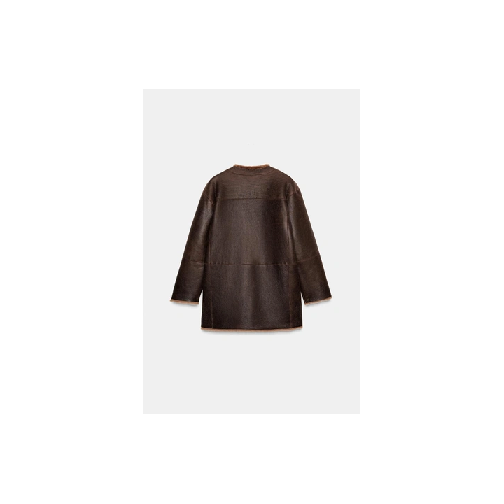 100% REVERSIBLE LEATHER COAT
