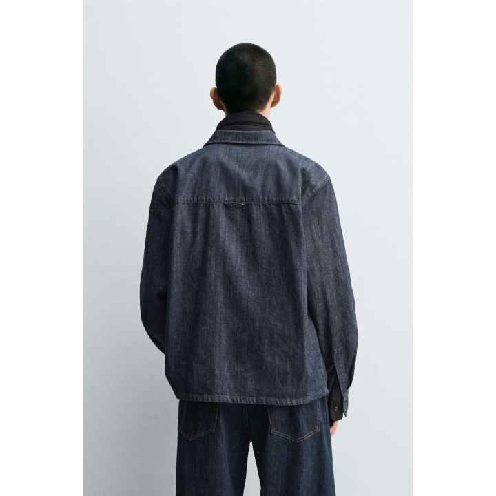 Рубашка из денима свободного кроя