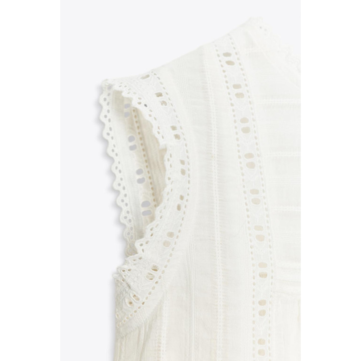 РОМАНТИЧНЫЙ ТОП БЕЗ РУКАВОВ