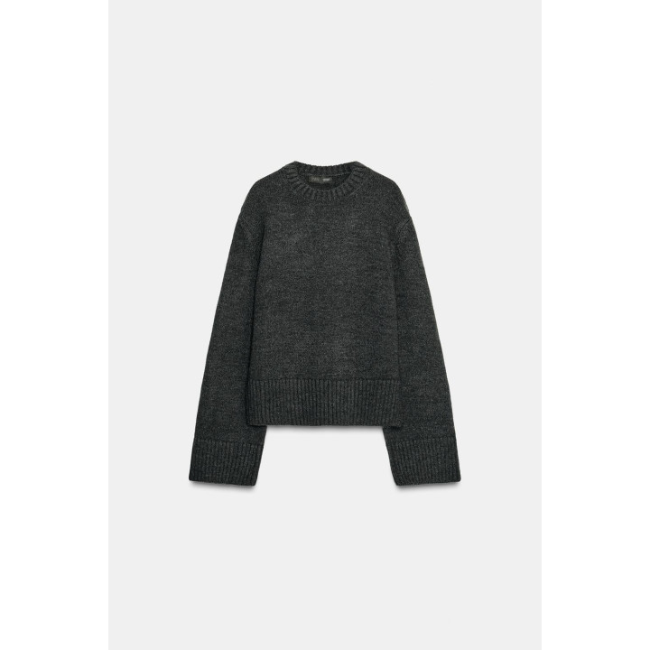 ТРИКОТАЖНЫЙ СВИТЕР В РУБЧИК