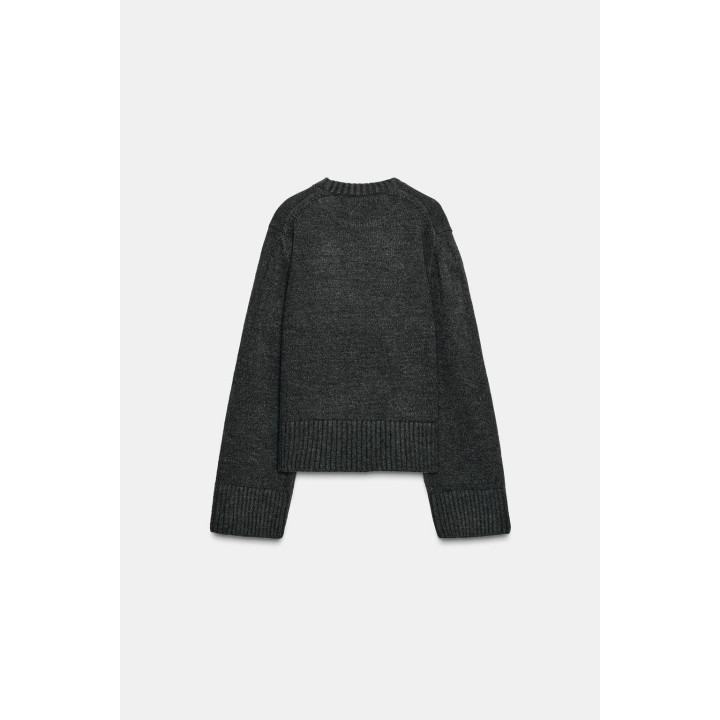 ТРИКОТАЖНЫЙ СВИТЕР В РУБЧИК