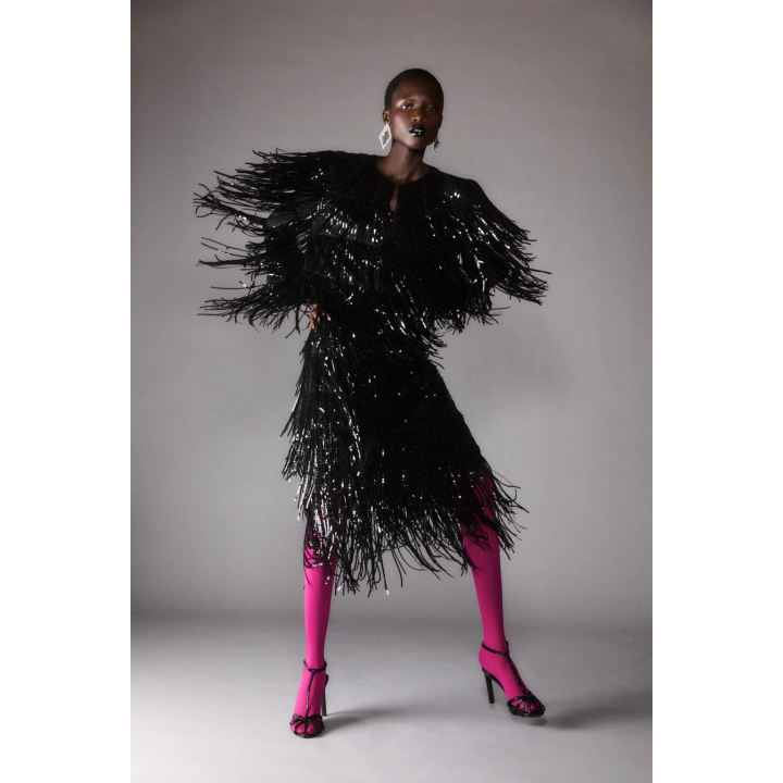 Серьги из металлической сетки в форме ромба