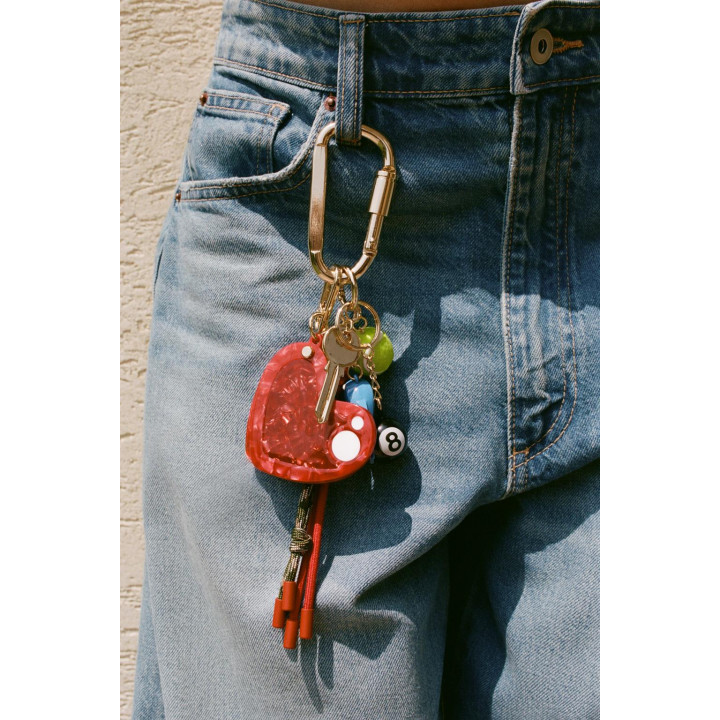 БРЕЛОК С НЕСКОЛЬКИМИ ПОДВЕСКАМИ, СЕРДЦЕМ И ЗЕРКАЛОМ