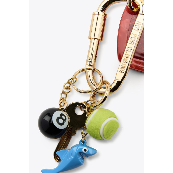 БРЕЛОК С НЕСКОЛЬКИМИ ПОДВЕСКАМИ, СЕРДЦЕМ И ЗЕРКАЛОМ