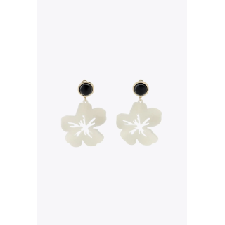 СЕРЬГИ-ПУГОВИЦЫ С ЦВЕТКОМ