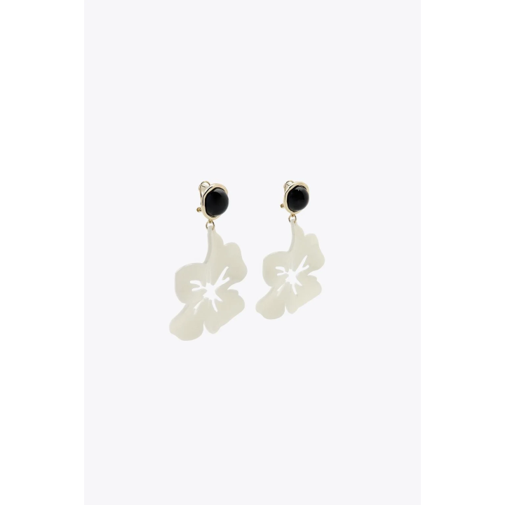 СЕРЬГИ-ПУГОВИЦЫ С ЦВЕТКОМ