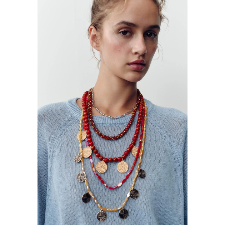 НАБОР ОЖЕРЕЛИЙ С БУСИНАМИ