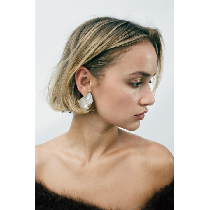 КОМБИНИРОВАННЫЕ СЕРЬГИ СО СТРАЗАМИ