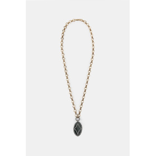 Ожерелье с кольцами и подвеской с блестками