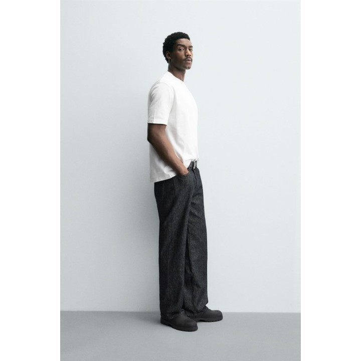 ФУТБОЛКА ИЗ ПЛОТНОГО ХЛОПКА С КОРОТКИМИ РУКАВАМИ