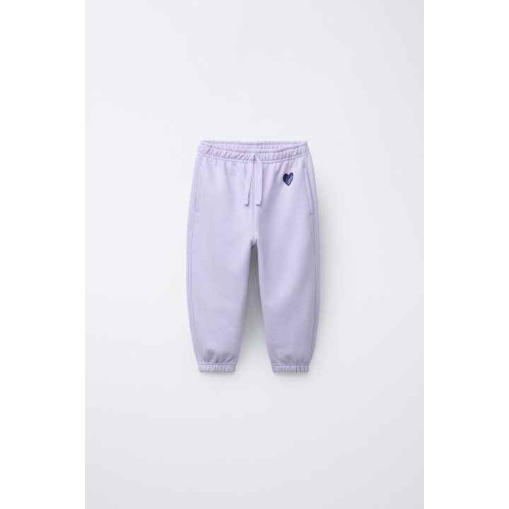 БАЗОВЫЕ БРЮКИ-ДЖОГГЕРЫ С СЕРДЕЧКОМ