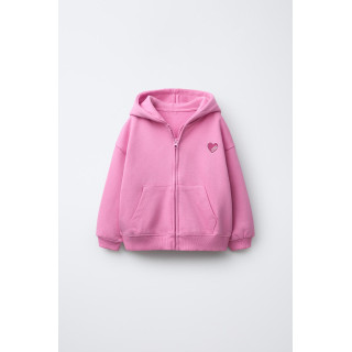 ТОЛСТОВКА НА МОЛНИИ С ПРИНТОМ «СЕРДЦЕ»