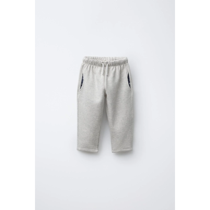 БРЮКИ ИЗ ФЛИСА С ПРИНТОМ И КАРМАНАМИ