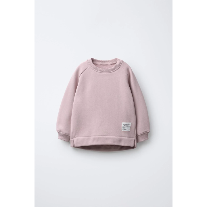 ОДНОТОННАЯ ТОЛСТОВКА С ЭТИКЕТКОЙ