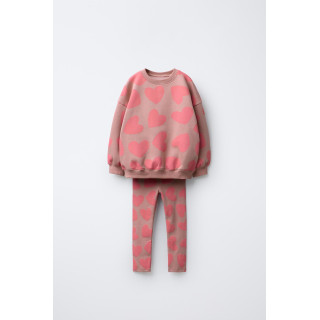 КОМПЛЕКТ ИЗ ТОЛСТОВКИ И ЛЕГИНСОВ С ПРИНТОМ