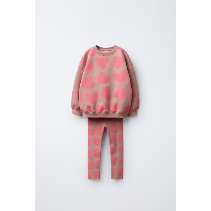 КОМПЛЕКТ ИЗ ТОЛСТОВКИ И ЛЕГИНСОВ С ПРИНТОМ