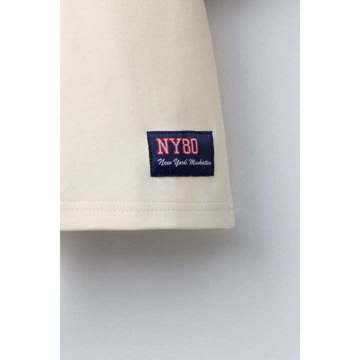 ФУТБОЛКА INTERLOCK ПРЯМОГО КРОЯ С КОНТРАСТНОЙ ОТДЕЛКОЙ