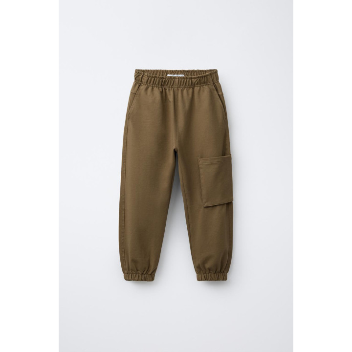 БРЮКИ-КАРГО ДЖОГГЕРЫ ИЗ МЯГКОЙ ТКАНИ